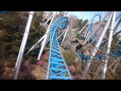 blue fire Megacoaster - Europa Park - Front Row (4K HD POV) - March 2025