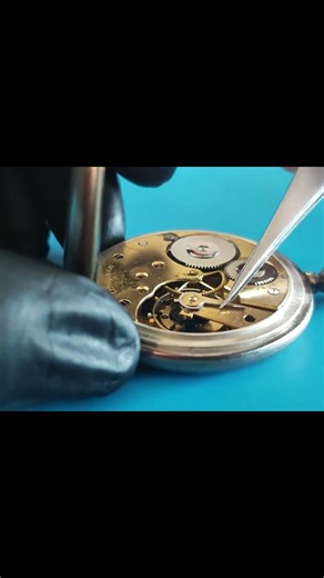 Longines Pocket Watch Repair – Replacing a Broken Balance Staff