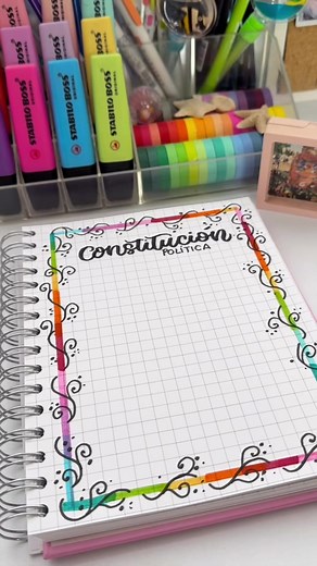 Cómo decorar márgenes de cuadernos fáciles y bonitos