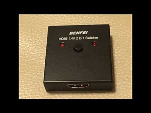 HDMI 4K HDMI Splitter Switcher 2 Input 1 Output Supports 4K 3D HD 1080P Xbox PS4 Roku HDTV PC