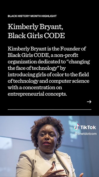 For #BlackHistoryMonth we want to teach you about some of the African-Americans that impacted the world of #tech. #KimberlyBryant #techtok #blackhistorymonth2023 #coding #blackhistorymonthcelebration #blackgirlscode #bgc #history #computerscience #technology #nonprofitorganization #greenscreen