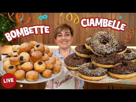CIAMBELLE E BOMBETTE DI CARNEVALE Ricetta in Diretta - Fatto in Casa da Benedetta