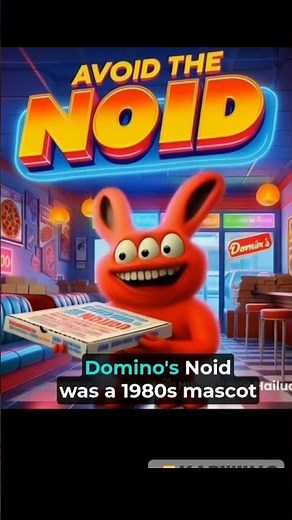 The Noid: Domino’s Weirdest Mascot !🍕👾"#dominos #pizza #history #shorts