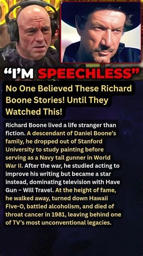 No One Believed These Richard Boone Stories! Until They Watched This!