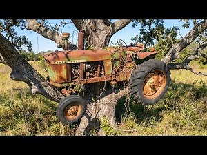 1964 John Deere 4020 Found Stuck in a Tree — Full Restoration 🚜🔥