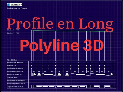 Création de Profils en Long avec une Polyligne 3D par Covadis : Guide Complet