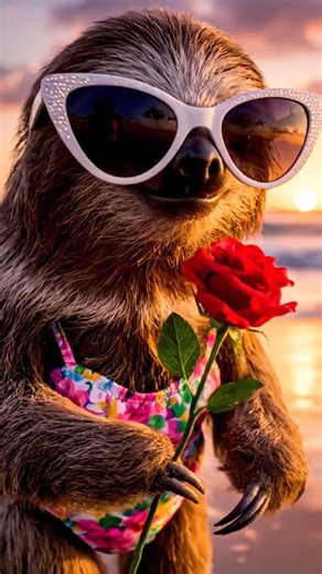 Sloth's Romantic Sunset Beach Walk