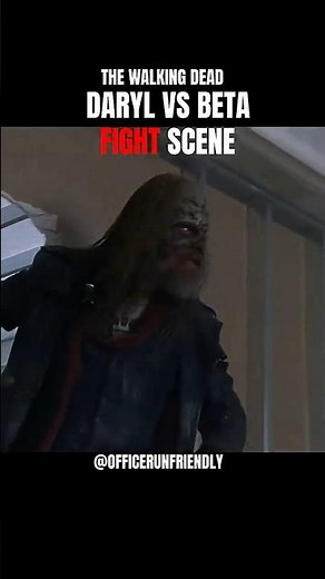 Daryl vs Beta Brutal Fight 💀🔥 | TWD #shorts
