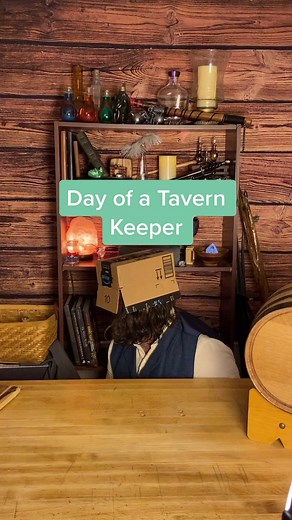 Quarters Routine #TheSmokingBarrel #tavern #tavernkeeper #taverncore #gunslinger #cleric #r2d2