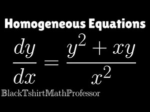 Homogeneous Equations Problem 2 (Differential Equations)