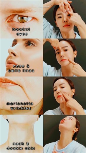 Exercises to Fight Aging: Reduce Hooded Eyes, Smile Lines, Marionette Wrinkles & Double Chin