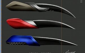 creo/proe/UG/rhino/cad/solidworks/技巧性 小刀案例 曲面建模