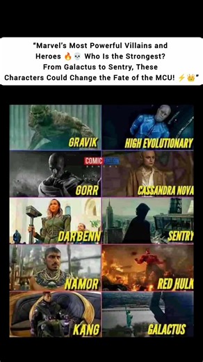 Villains & Heroes 🔥💀 | Galactus, Sentry, Knull & More! #Marvel #MCU #Avengers