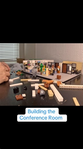 Building the Office Conference Room #lego #theoffice #lego501st #building