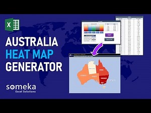 Australia Heat Map Generator | Dynamic Heat Map Excel Template!