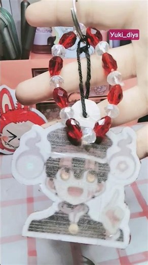 diy anime keychain✨💕 #diy #anime #tbhk #keychain #tutorial #fyp #viral #shorts