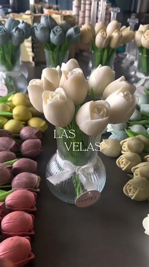 Aprende a Crear Ramos de Velas Eternas: Tulipanes y Rosas Realistas 🌷✨