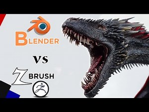 Blender vs Zbrush. Top Sculpting 2024