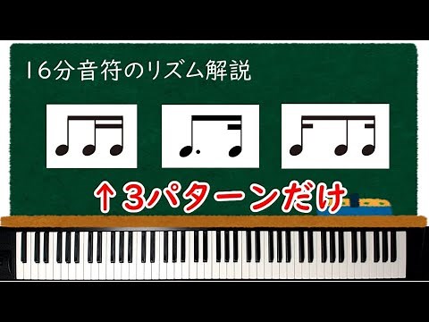 ３パターンで覚える『16分音符のリズム解説』