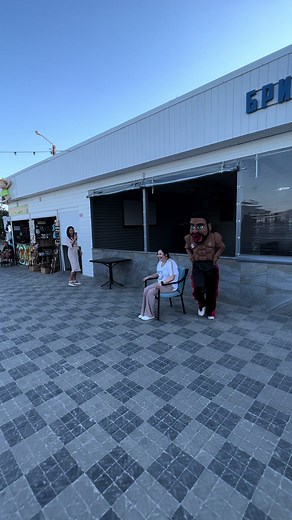 Fun Mascot Dance Routine in Public Space