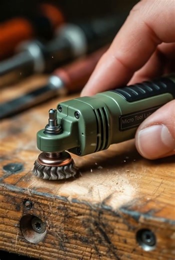 Tiny Grinder Cleaning Wood! #viral #tools