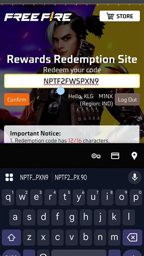 Redeem Code 😱 Live Redeem Code Claim 💎 Free Redeem Code 🤫 Free Fire Max