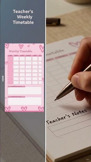 Printable Weekly Timetable for Teachers 📝#teacherlife #classroomorganization #teacherplanner