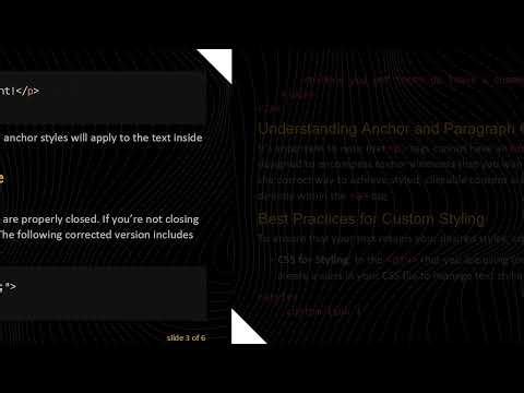 How to Style HTML Tags within the a Hyperlink Tag