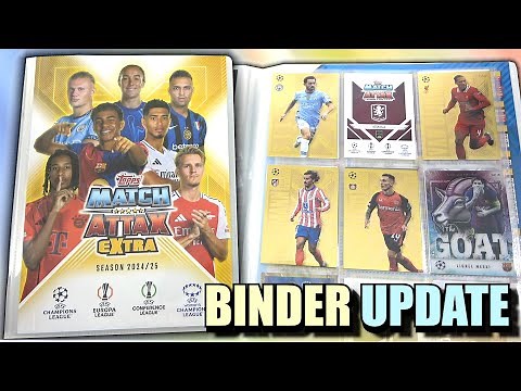 MATCH ATTAX EXTRA 2025 BINDER UPDATE Collection Progress | Gold Edge & Black Edge | Relic & The GOAT