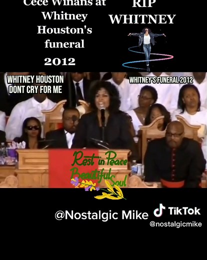 Don't Cry for Me - Cece Winans & Whitney Houston Funeral Song