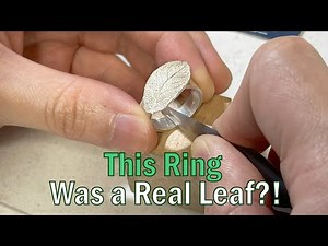 How to Make a Silver Leaf Ring with Silver Clay | Beginner DIY Jewelry Tutorial