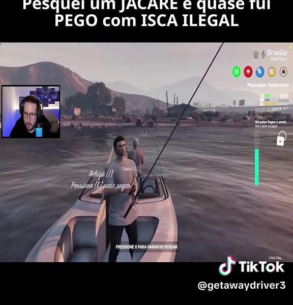 Pesquei um JACARÉ e quase fui PEGO com ISCA ILEGAL #06