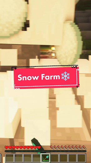 How to make a snow❄️ farm in Minecraft // #minecrafttutorial #minecraft #tutorial #mcpe #minecraftbuilding #minecraftmemeshacks #minecraftbuildingideas