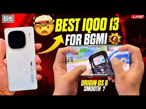 iQOO 13 120 FPS PERFORMENCE TEST AFTER ORIGIN OS 6🔥| WITH HANDCAM😲#bgmilive #120fps #iqoo13