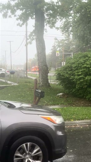 Bus 72 warning lights/dropping off in this rainy weather ☔️🌧️