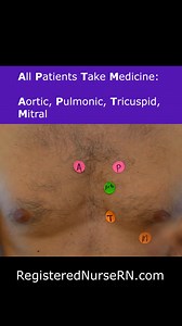 813K views · 9.8K reactions | Heart sounds auscultation nursing mnemonic. When auscultating the heart to listen for those heart sounds, remember the mnemonic "All Patients Take Medicine." If you want to include Erb's point, you can say, "All Patients Eat Their Medicine." #nursingschool #nursing #nurse #nclex #healthcare #education #study | Registerednursern.com | Facebook
