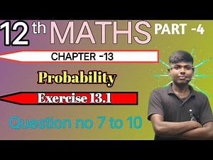 12th Maths Exercise 13.1 question no 7 to 10 #ncert #jac_board #exercise_13.1