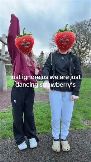 Dancing with Strawberries: A Fun Duo Performance