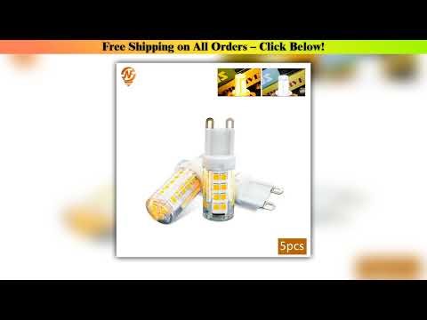 5pcs G9 LED Light Bulbs 3W 5W 9W AC 220V 230V Energy Saving Cold/Warm White Corn Lamps 360 Ray For