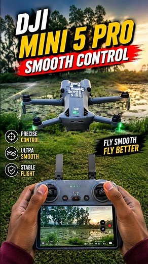 DJI Mini 5 Pro Drone Smooth Control Performance Test || DJI Mini 5 Pro #djidrone #dji #djimini5pro