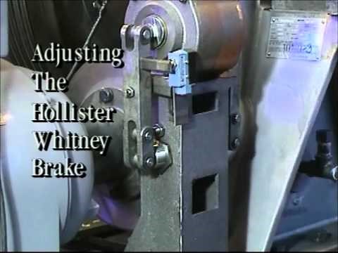 Change and adjust Elevator Machine Brakes