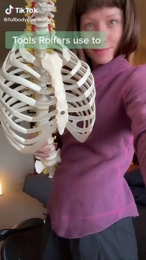 What would you like to learn about your body first ? #FYP #Rolfing #Bones #Model #AnatomyTeacher #EducationalTiktok￼ ￼