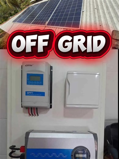 kit de energia solar off grid instalado. inversor, controlador de carga MPPT 40A, painéis solares 450w, baterias 234aha #energiasolarfotovoltaica #energialimpa #offgrid #energialimpa