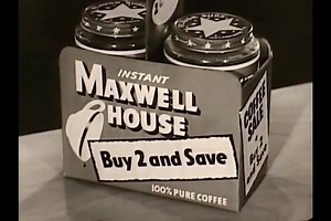 Classic Commercial - Maxwell House w/ Rex Marshall - 1950s | Classic Television Commercials