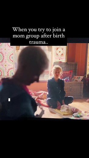 Joining mom/parenting groups after birth trauma can be an unsettling experience. We’re grasping for any kind of support, anything that will help us feel less alone. For some they may be helpful, which we love! But, as I’ve often heard from this community and as we can see in this clip from Sex Education, it can further isolate. It can make us feel like there’s something wrong with us because others aren’t having the same reaction to postpartum. It’s one of the reasons I created this space, with 