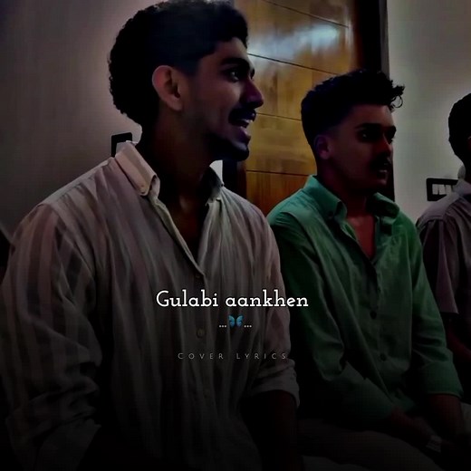 Gulabi Aankhen Hindi Song Cover Lyrics Video