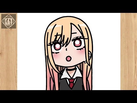How to Draw Marin Kitagawa (My Dress Up Darling) Step by Step || EASY