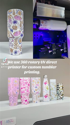 It’s 360-degree rotary UV Printer! He's perfect for both cylindrical and conical tumbler printing. 🤩 I don't think you would reject to own one printer with high-speed and good yield. Find out more about our UV tumbler printer here👇👇 📱 0086 136 3662 7448 (WhatsApp / Wechat) 📩 inquiry@mtutech.com 🌐 https://bit.ly/48LEjL1. 🌐 https://www.tiktok.com/@mtutechprinters #tumblers #cup #Tumblerprint #golfprint #UV #UVPrinter #printer #drinkwareprint | MT Digital Industry