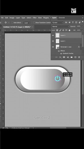 💙How to create a button in Photoshop