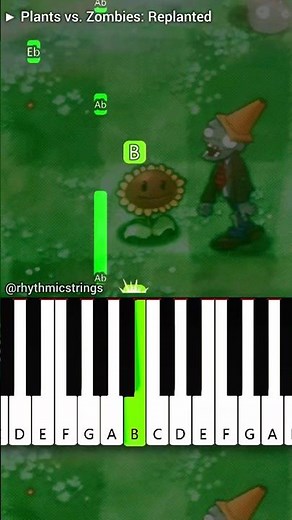 Plants vs Zombies: Replanted | Piano Tutorial #shorts #nintendo